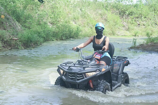 ATV Adventure - Country World after the ride: pool plunge, zip line, and garden walk
