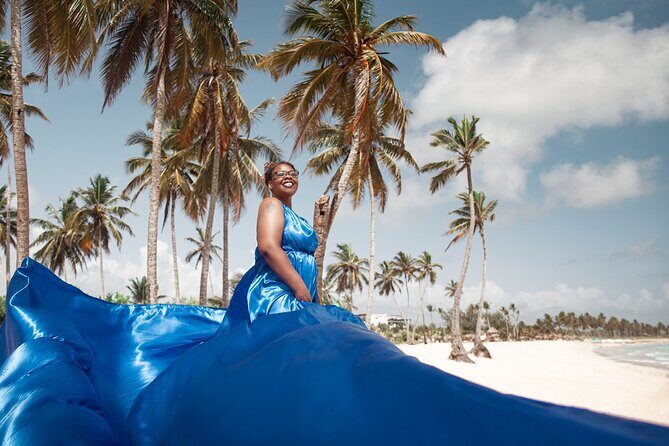 Flying Dress Photoshoot (2 Dresses) – Punta Cana – Photographer - Sunrise at Macao Beach: why the timing matters so much