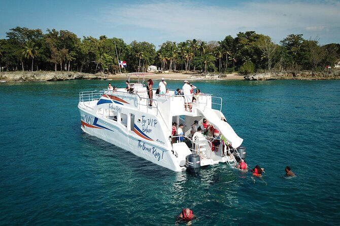 Half Day Sosua Sunset Cruise with Snorkeling - Snorkel Stop One: reef time with a marine guide