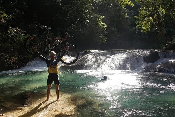 Mountain Biking in Cabarete - La Boca de Yasica: boat crossing, Dominican typical food, and a cooling off moment