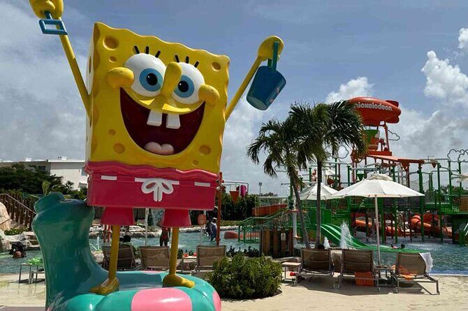 Nickelodeon Punta Cana Day Pass to Aqua Nick Water Park - SpongeBob and Patrick meetups: the fun is real, but character time can be uneven