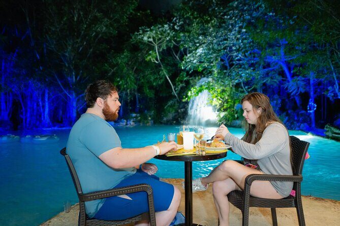 Polaris At Night, Waterfall Pool + Surf & Turf Dinner - Waterfall Pool time: why the cocktail hour is a big deal