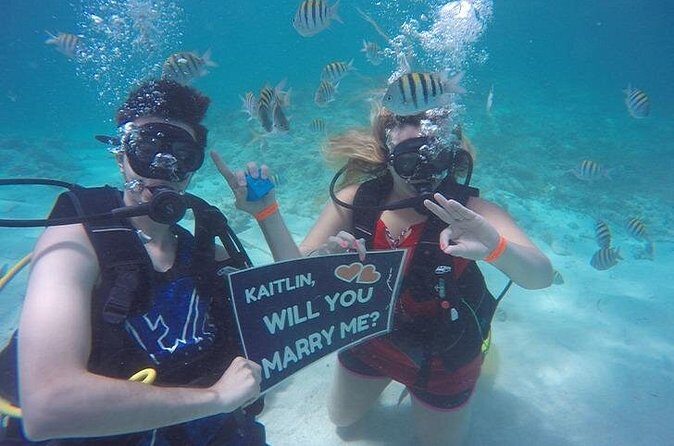 Underwater Marriage Proposal - Champagne Toast Back on the Boat