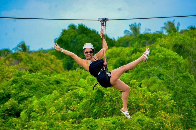 Zipline Mega Splash at Bavaro Adventure Park - Photos and souvenirs: where confusion can happen